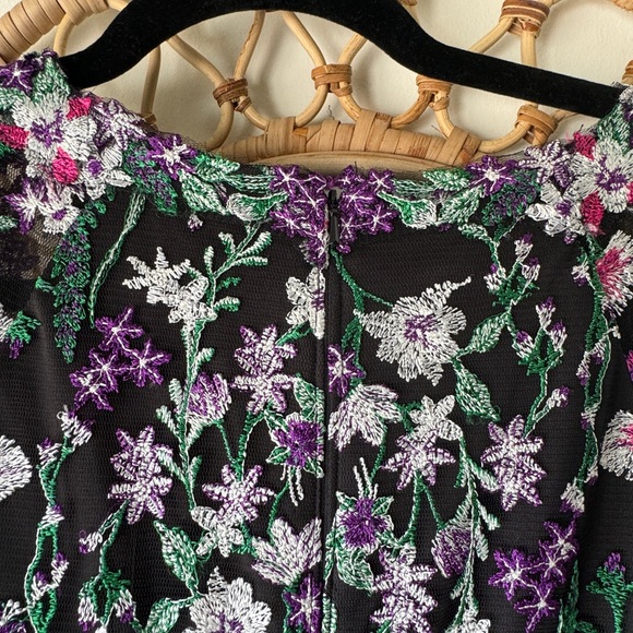 NWOT | Tadashi Shoji, MAIYA EMBROIDERED FLORAL GOWN, Women's Sz 12 - Picture 7 of 16